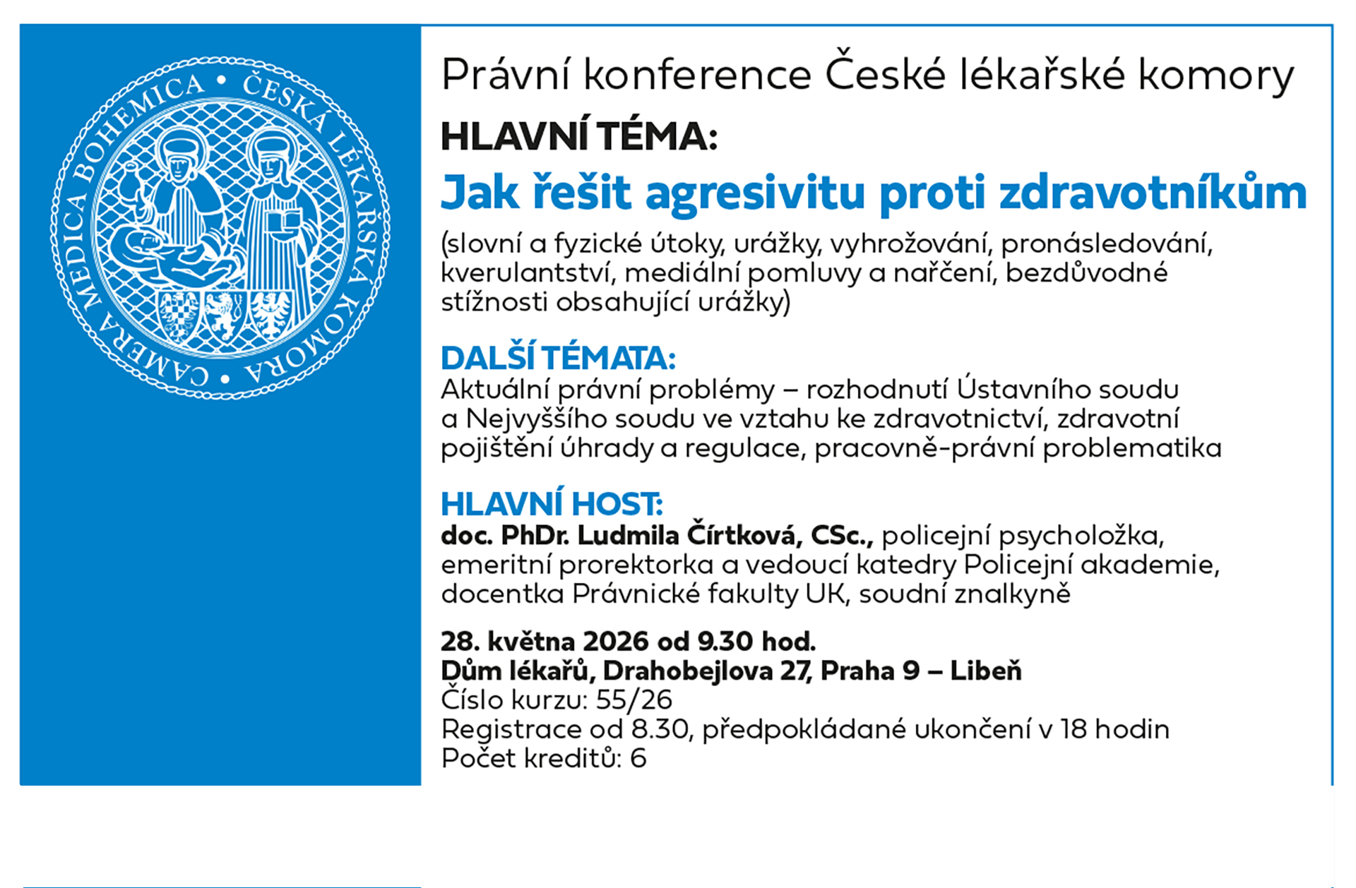 Právní konference České lékařské komory