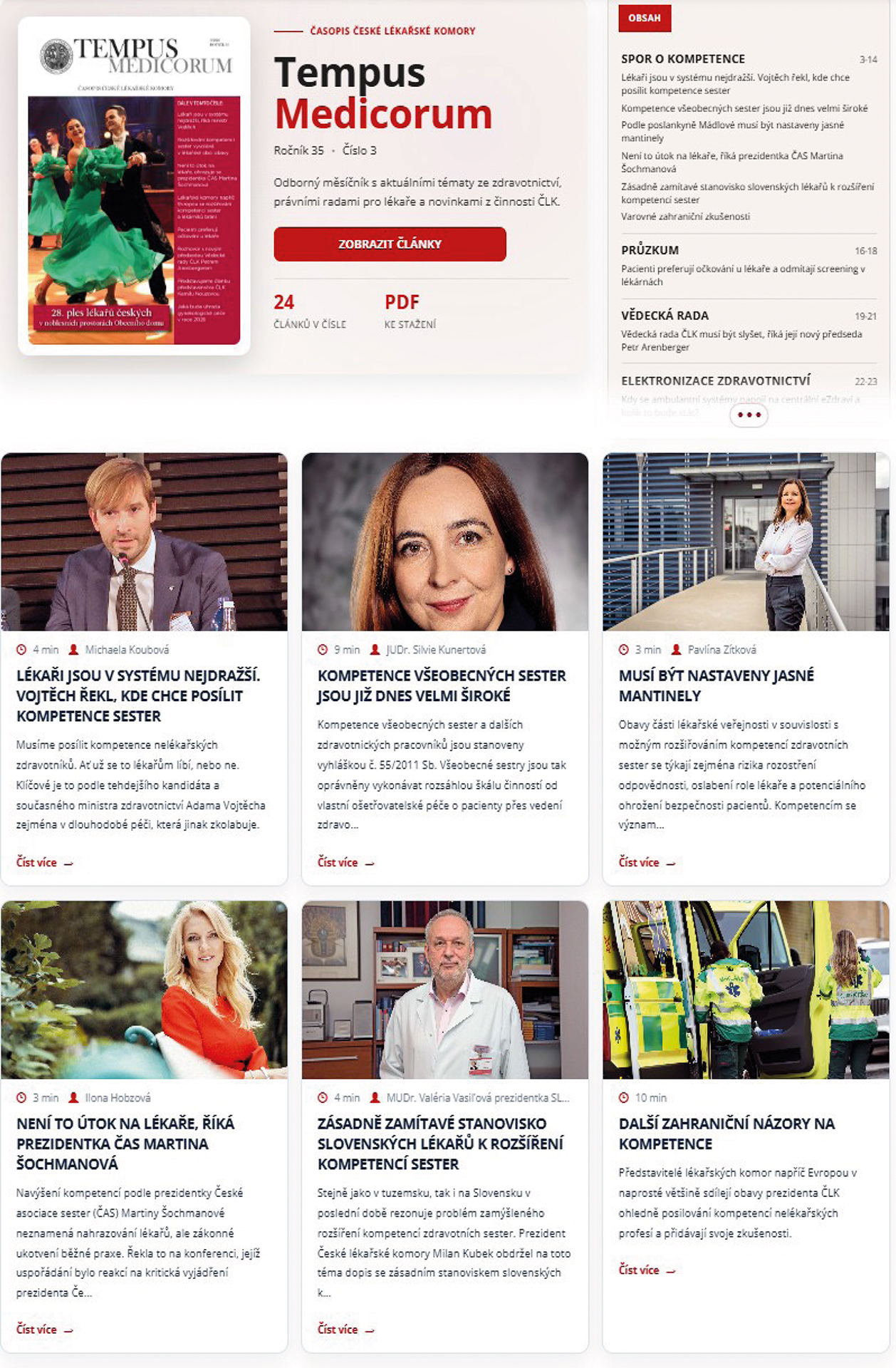 Vyzkoušejte e-vydání časopisu Tempus medicorum